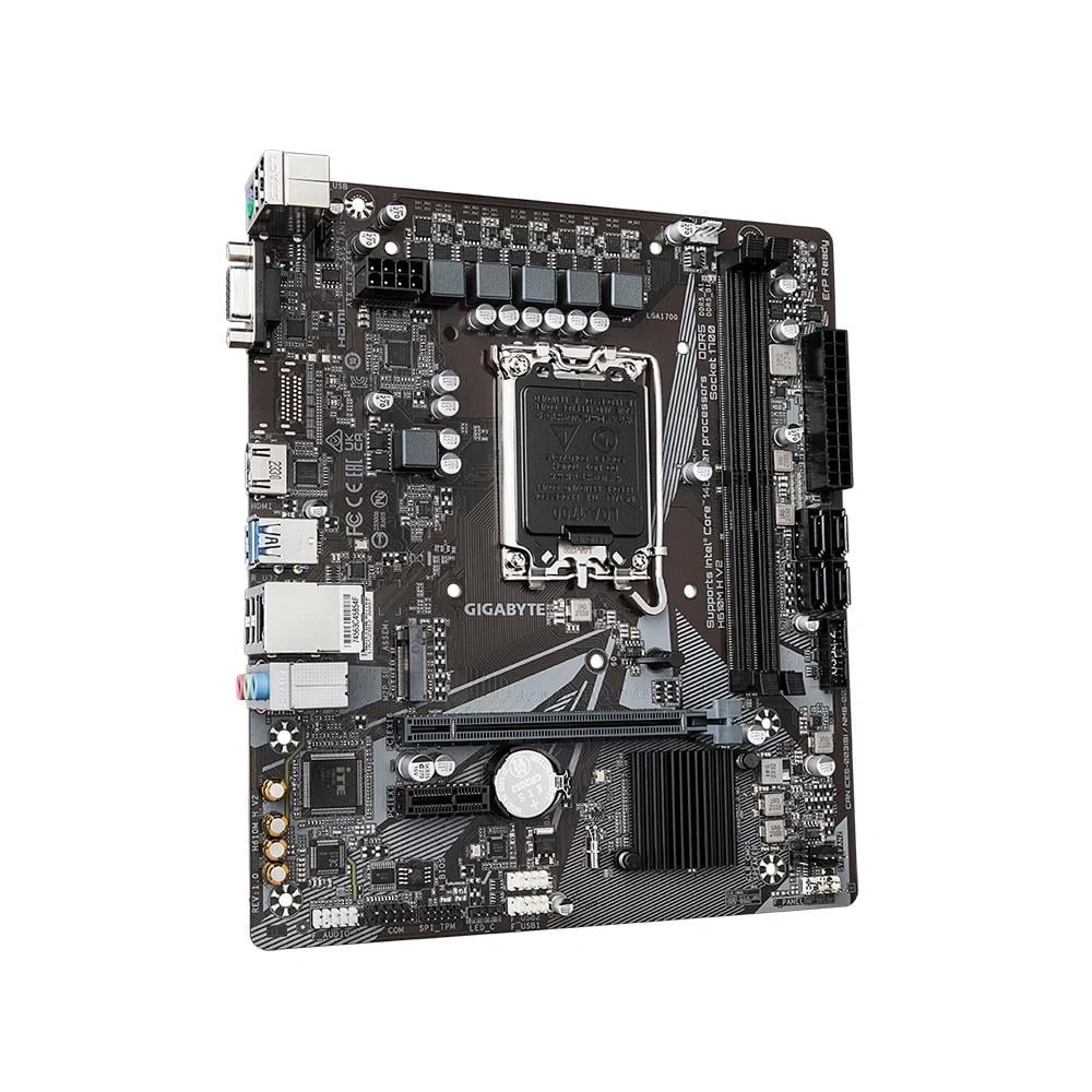 Gigabyte H610M-H v2 Intel Soket 1700p DDR5 5600MHz mATX Gaming (Oyuncu) Anakart