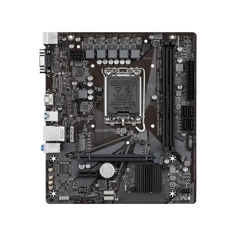 Gigabyte H610M-H v2 Intel Soket 1700p DDR5 5600MHz mATX Gaming (Oyuncu) Anakart