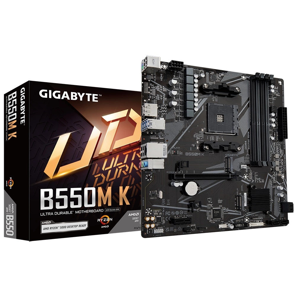 Gigabyte B550M K AMD B550 4733 MHz (OC) DDR4 Soket AM4 mATX Anakart