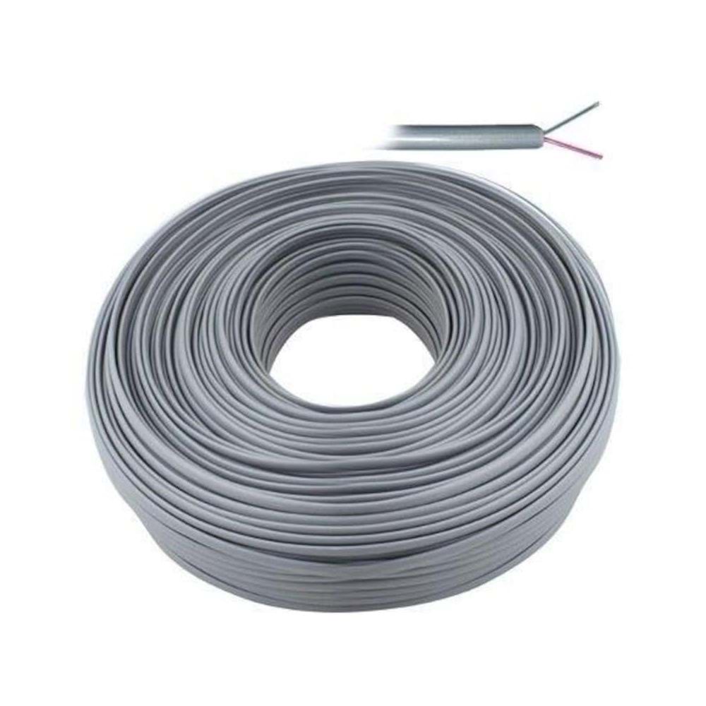 Oem LN-TEL44 100m Flat Gri Telefon Kablo
