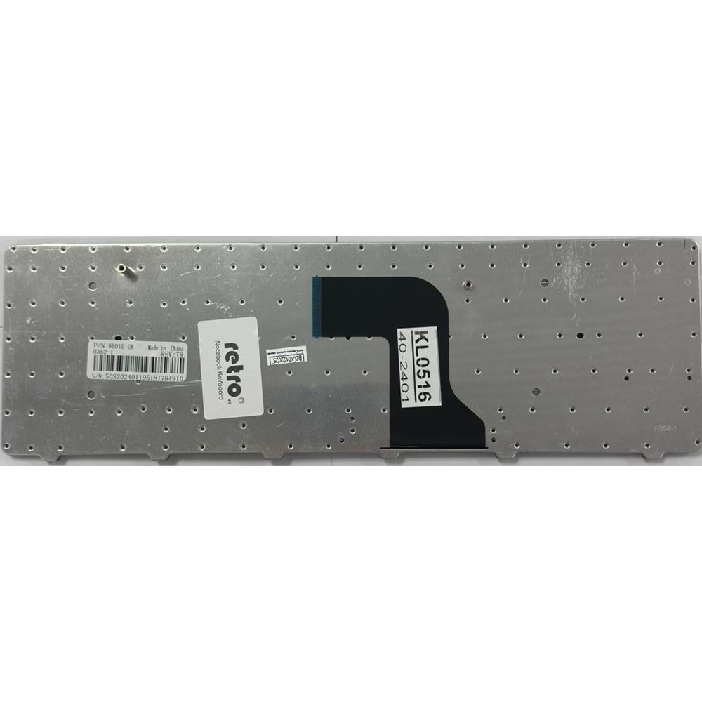 Retro NBKL516 Dell Inspiron N5010, M5010 Notebook Klavyesi - Siyah - TR
