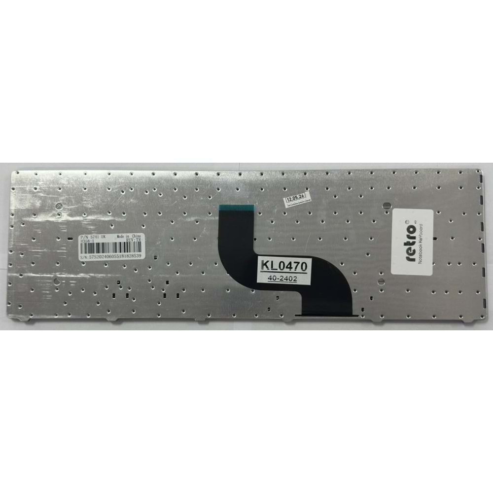 Retro NBKL470 Acer Aspire 5536, 5738, 5810T Notebook Klavyesi - Siyah - TR