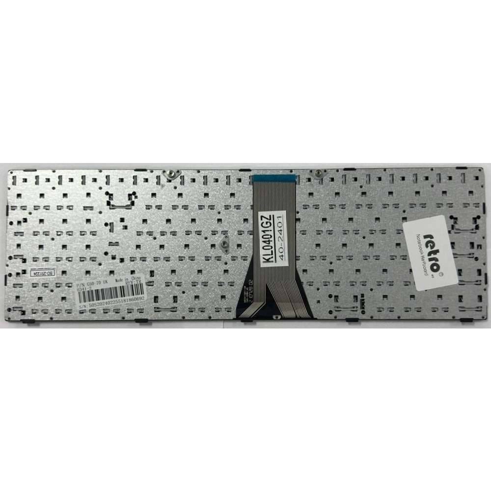 Retro NBKL401GZ Lenovo Notebook Klavye-Siyah
