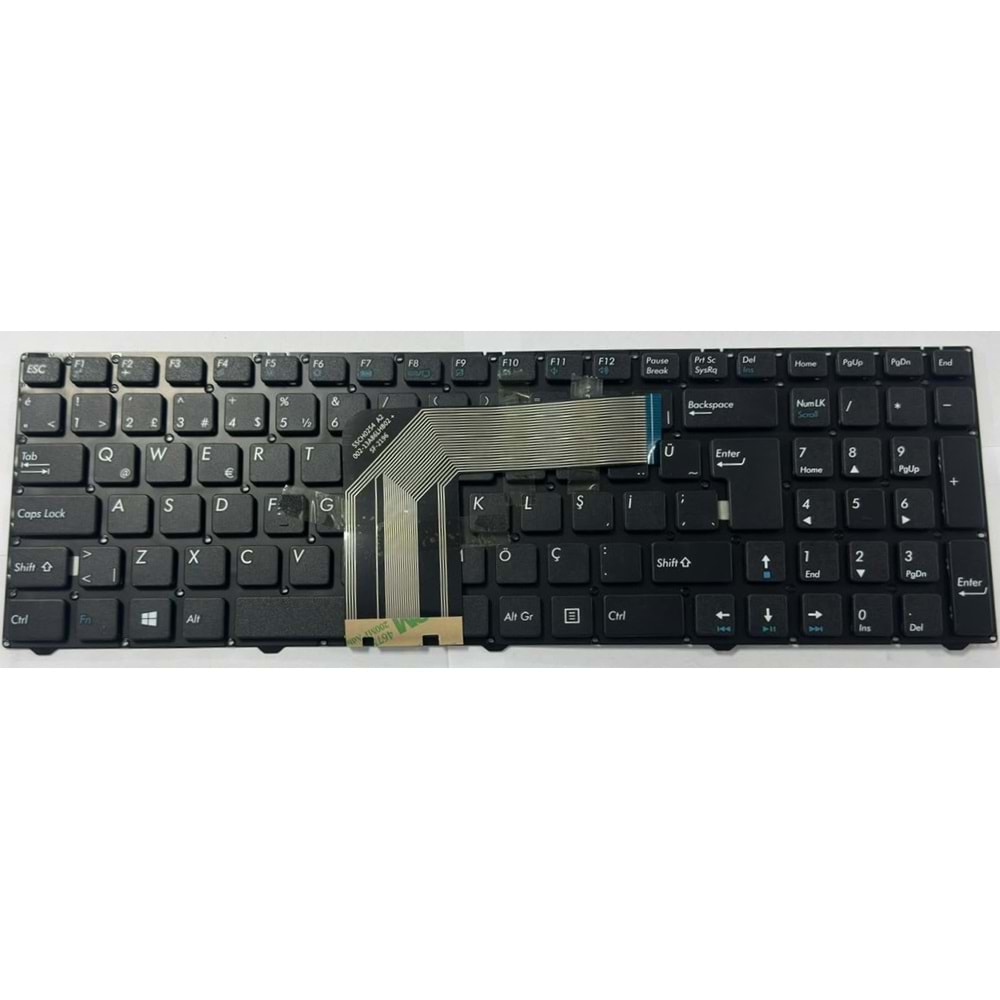 Retro NBKL935 Casper Nirvana D15D Uyumlu V1 Siyah Notebook Klavyesi