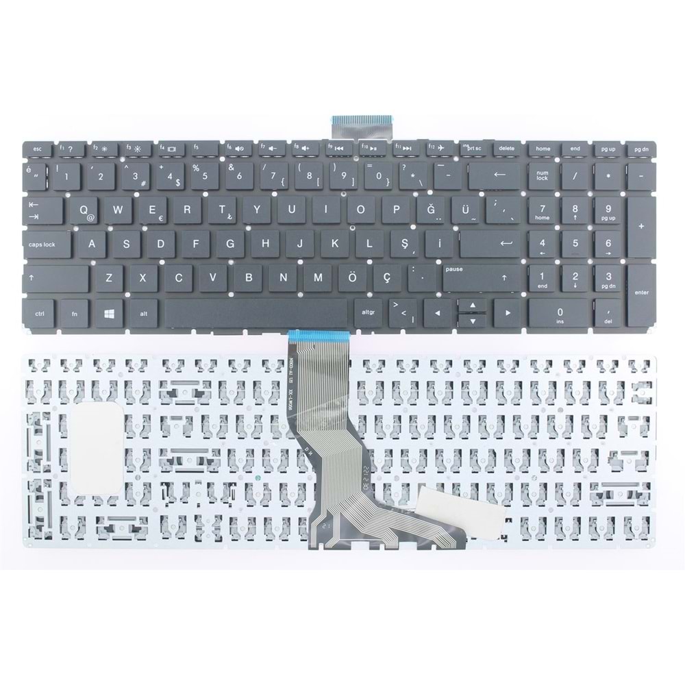 Retro NBKL059 HP 15-BS000 Uyumlu Siyah Notebook Klavyesi