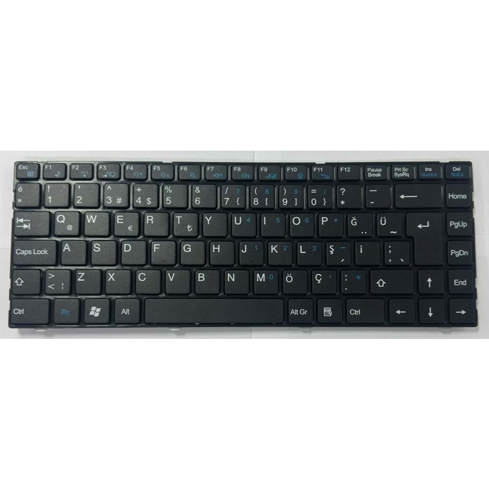 Retro NBKL868 Casper Nirvana CGE, X300V Uyumlu Notebook Klavyesi - Siyah - TR
