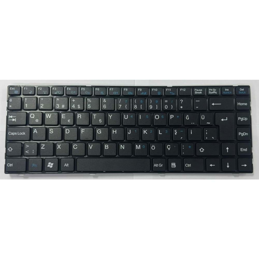 Retro NBKL868 Casper Nirvana CGE, X300V Uyumlu Notebook Klavyesi - Siyah - TR