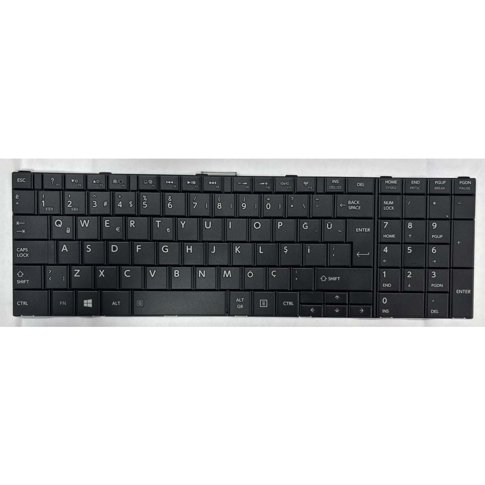 Retro NBKL086 Toshiba Satellite C50-A Uyumlu NbKlavyesi - Siyah - TR - Ç,siz Tip