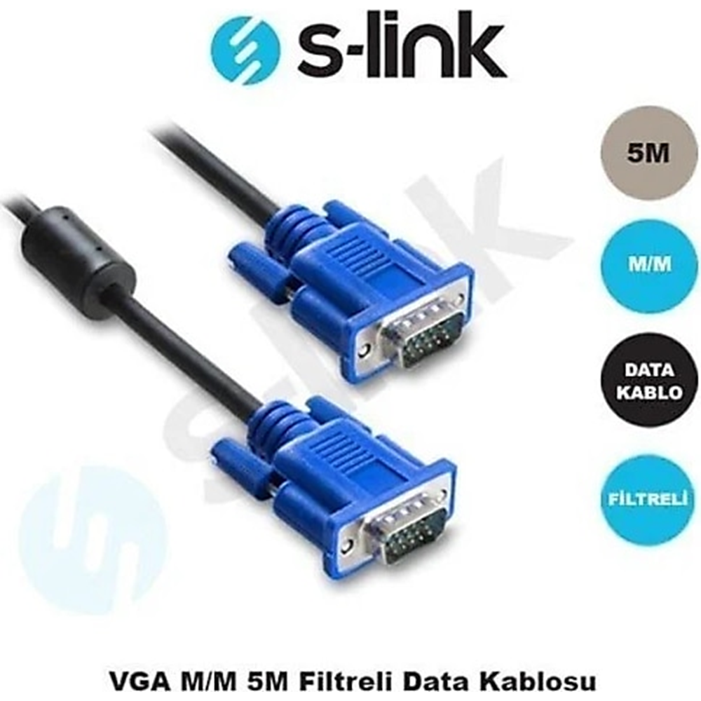 S-Link SL-VGA19 VGA 5M Data Kablosu