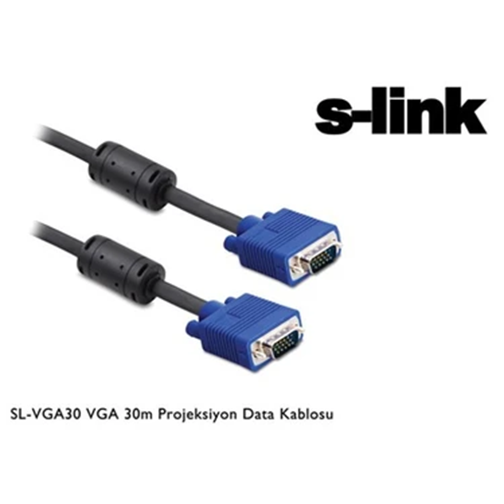 S-Link SL-VGA30 VGA 30M Projeksiyon Data Kablosu
