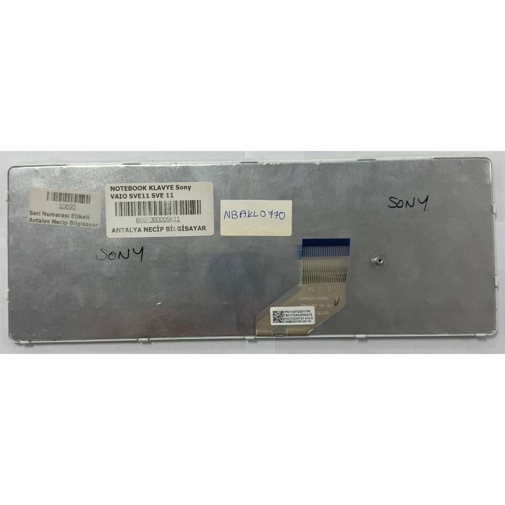 Retro NBKL770 Sony SVE11 Uyumlu Notebook Klavyesi