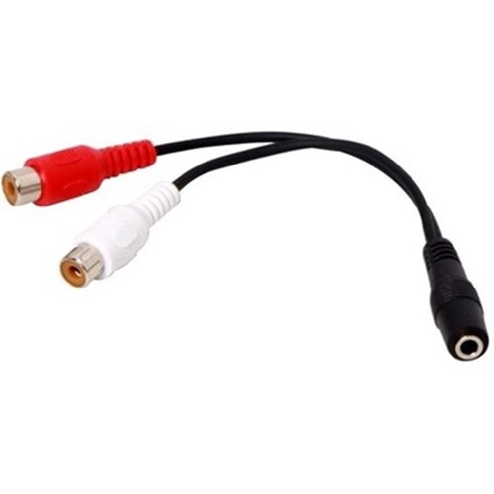S-link SL-358 15cm 3,5 F to 2 RCA F Stereo Kablosu