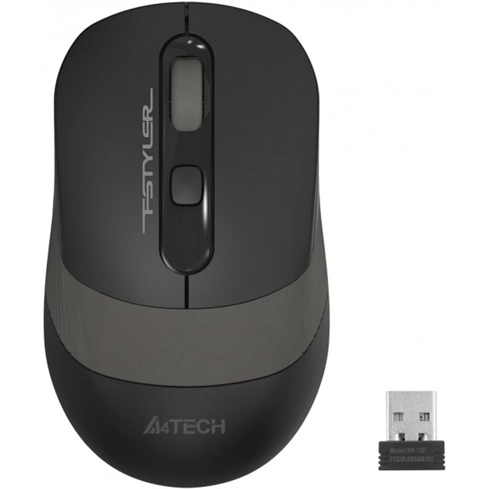 A4Tech FG10S Sessiz Gri USB 2,4Ghz 2000DPI Kablosuz Mouse