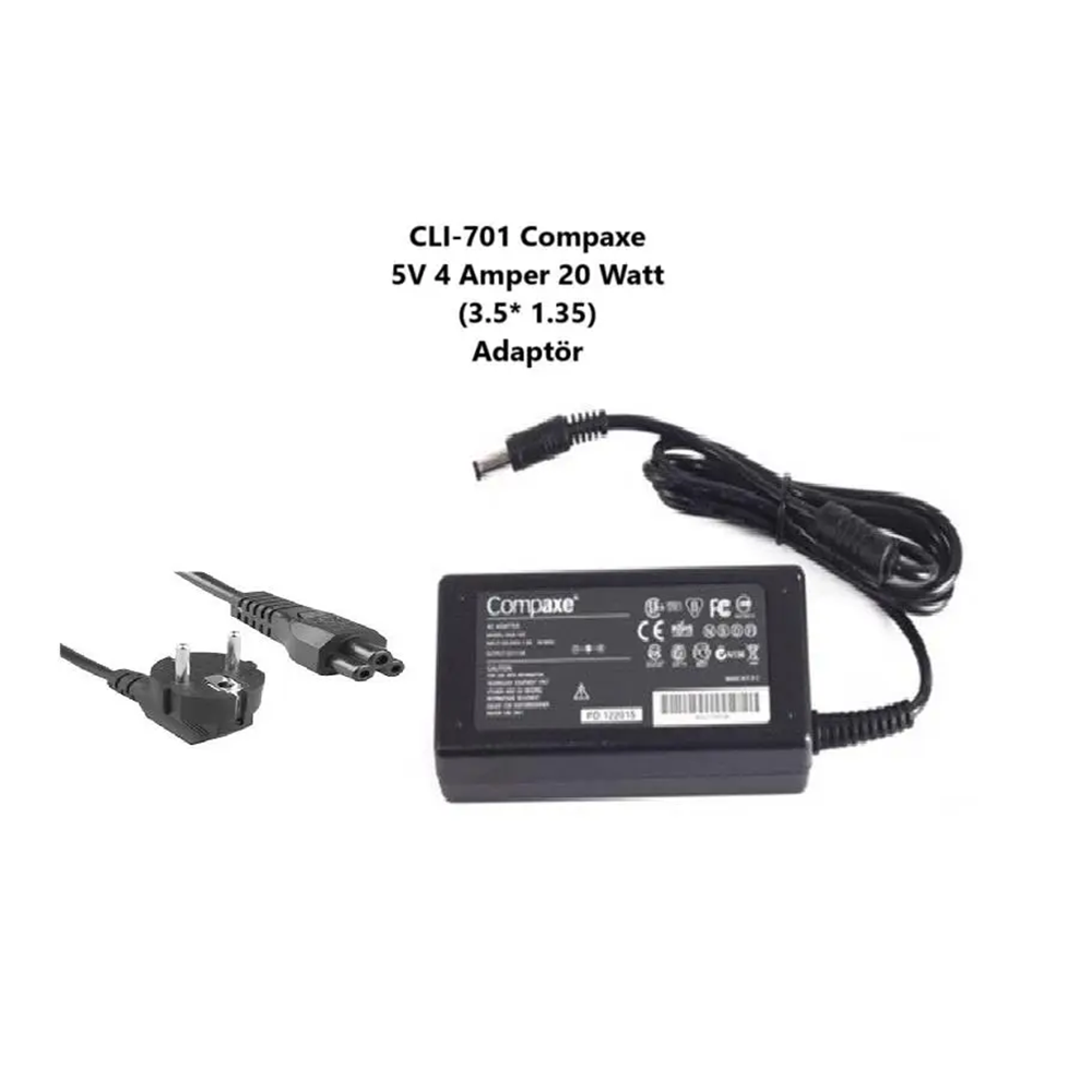 Compaxe CLI-701 20W 5V 4A 3,5*1,35 Casper Uyumlu Adaptör