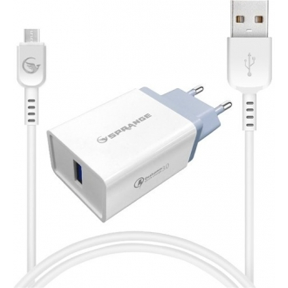 Sprange M-30 Micro USB DC5V/QC3,0A - 9V/2,0A - 12V/1,5A Adaptör