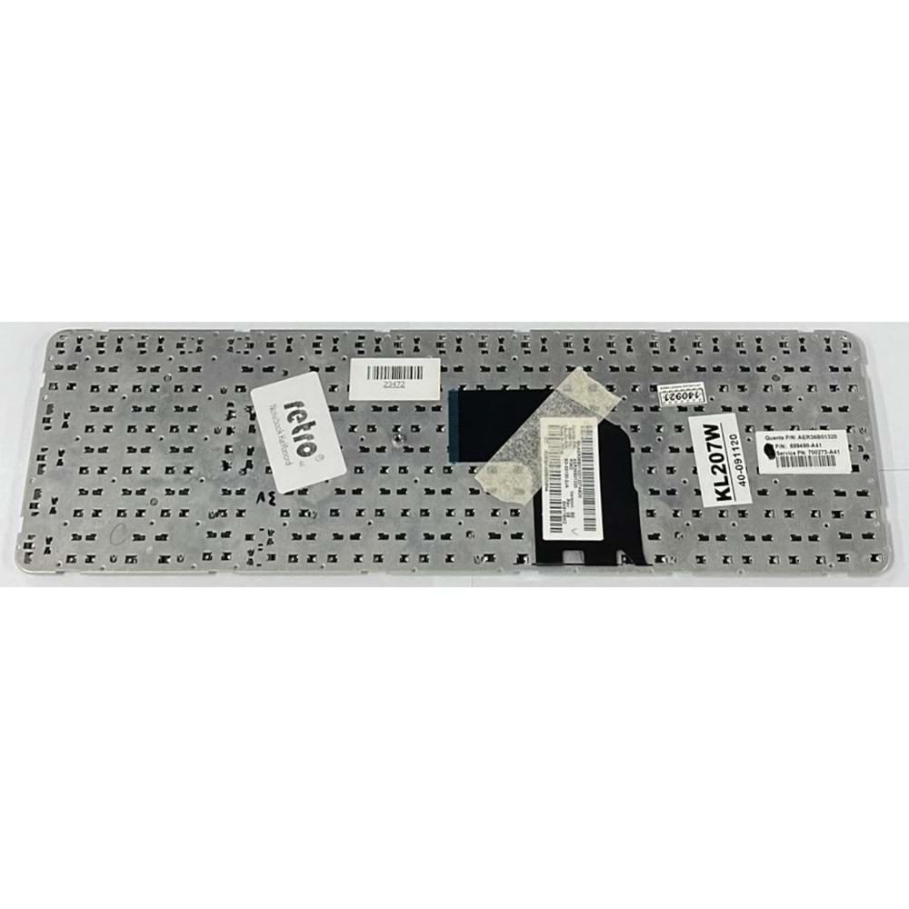 Retro NBKL207W Hp Pavilion g6-2000, g6-2100, g6-2200, g6-2300 Notebook Klavye - Tuş Takımı / Beyaz - TR