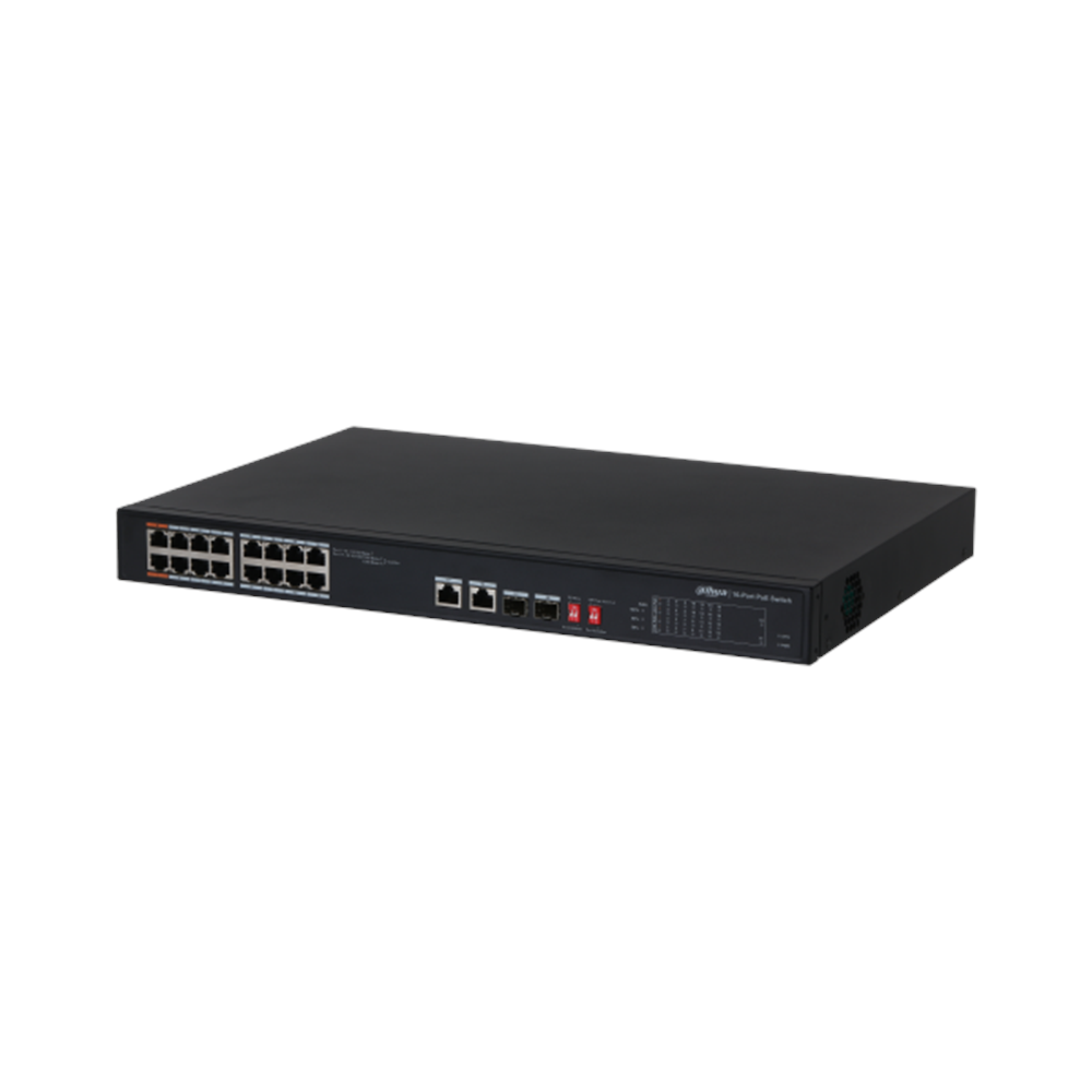 Dahua PFS3218-16ET-135 10/100 16Port 2xSFP 10/100/1000 Rackmount Poe Switch