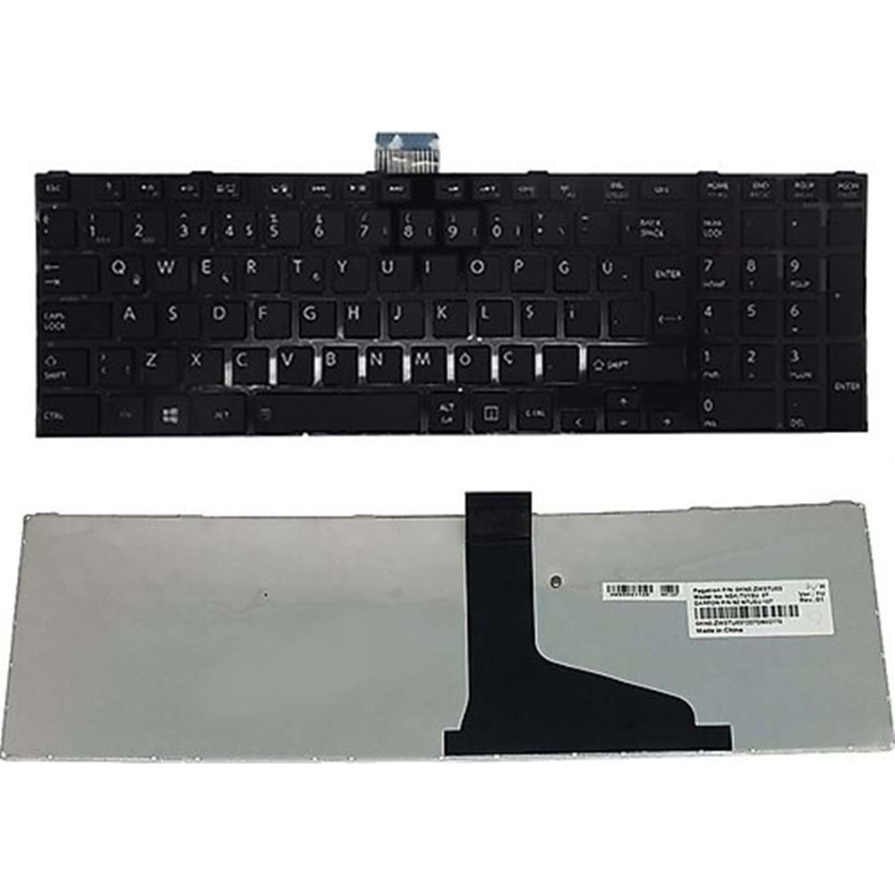 Retro NBKL484FB Toshiba Satallite L50-A Uyumlu Nb Klavyesi - Siyah - TR - Çerçeveli