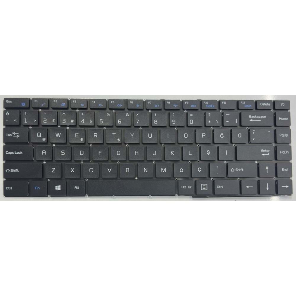 Retro NBKL1014 Casper C350 Notebook Klavye - Tuş Takımı / Siyah - TR - Ver,1