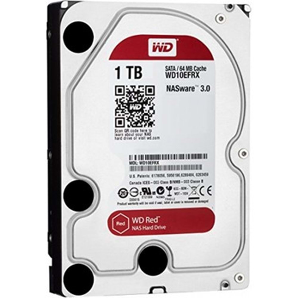 Western Digital RED 1TB 64MB 5400RPM Sata3 Nas Harddisk (WD10EFRX)