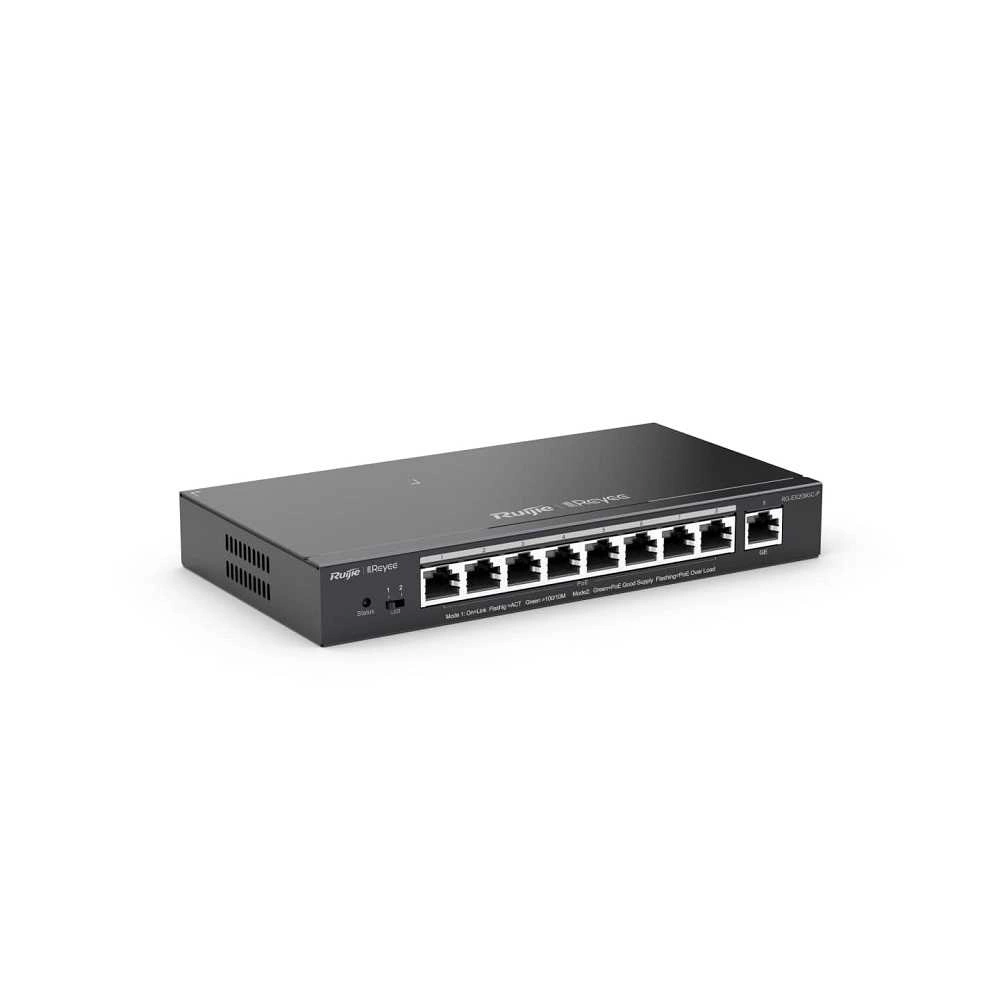 Ruijie RG-ES209GC-P 8Port 1XUplink 10/100/1000 120W Yönetilebilir Poe Switch