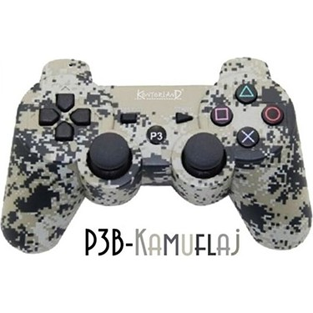 Kontorland P3B Kamuflaj PS3 Bluetooth Oyun Kolu Gamepad