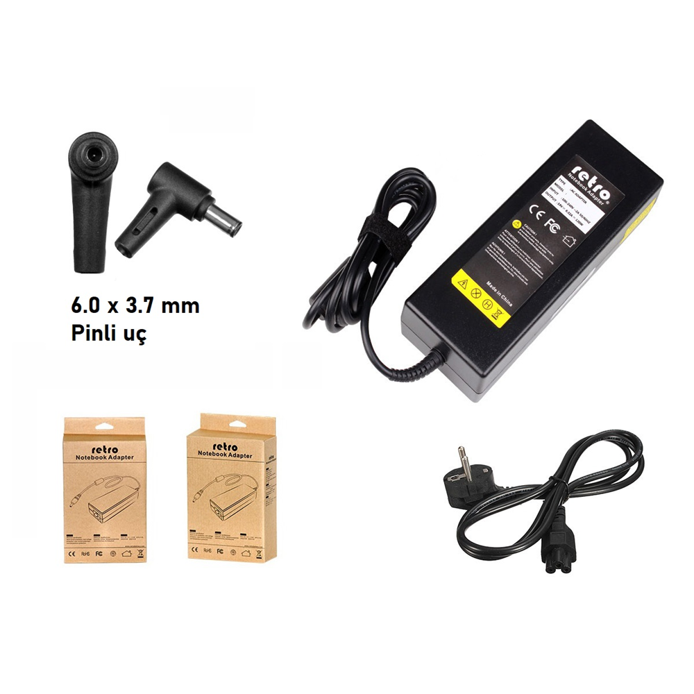 Retro RPA-AC070 Asus 19V 6,32A 120W Pinli Uç 6,0*3,7 Notebook Adaptör