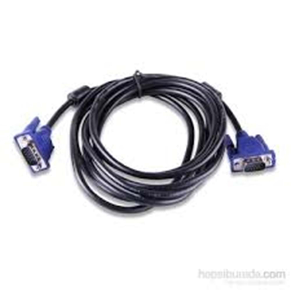 Qport Q-VGA3 15 Pin Filtreli 3M Erkek Erkek Monitör Kablosu
