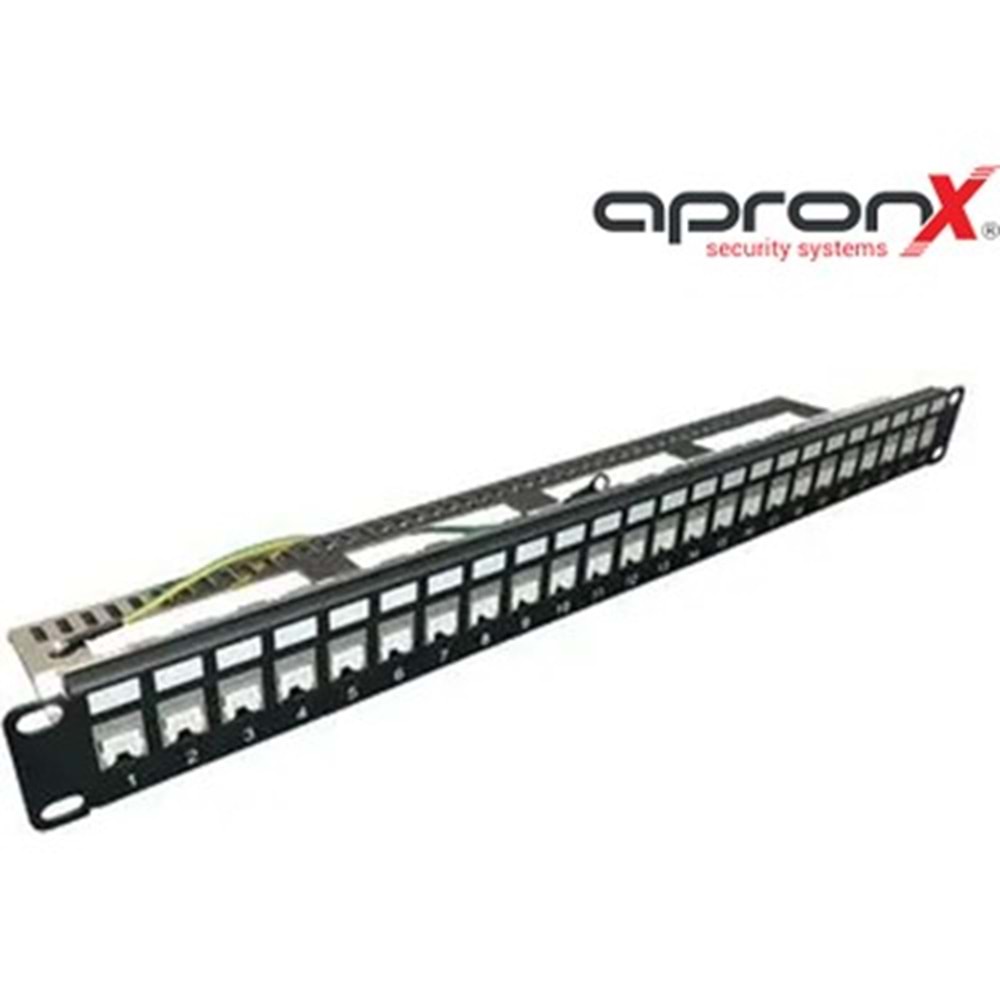 Apronx APX-FTP24 24Port FTP Blank Cat6 Boş Patch Panel