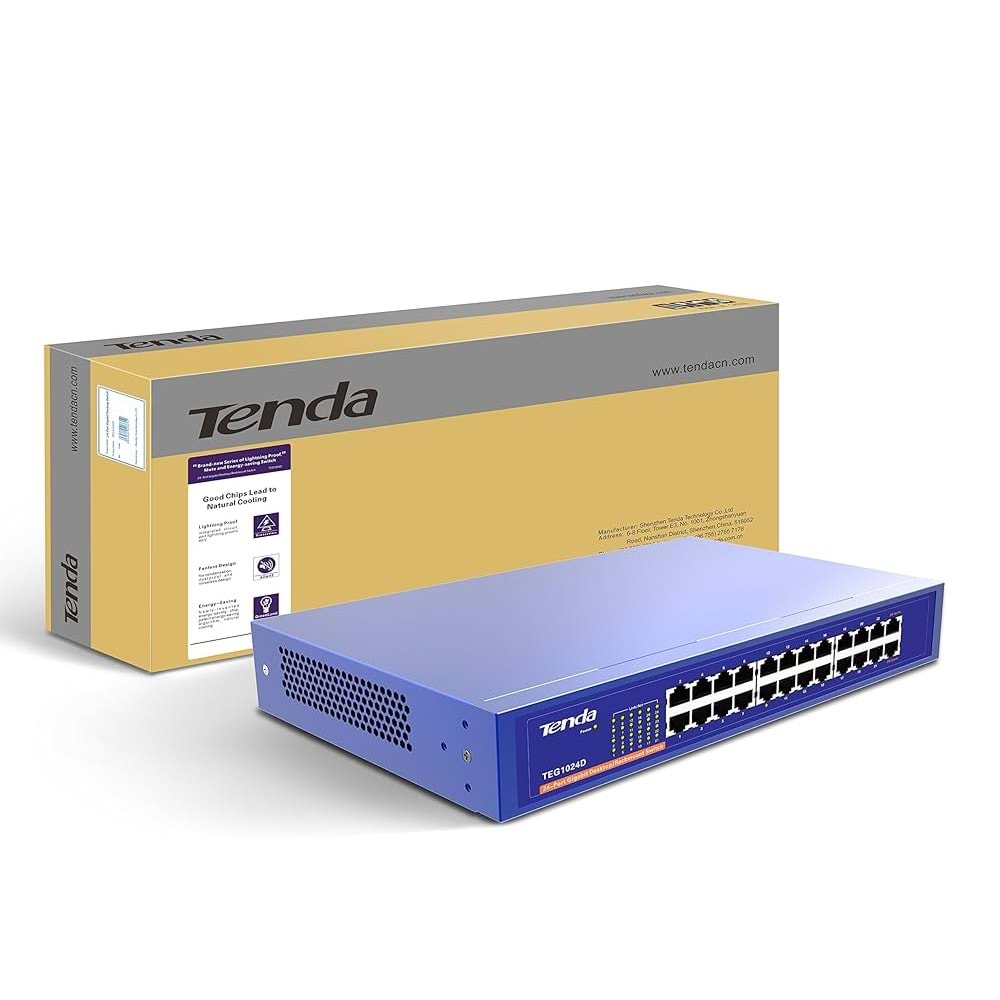 Tenda TEG1024D 24Port 10/100/1000 Mbps Gigabit Switch