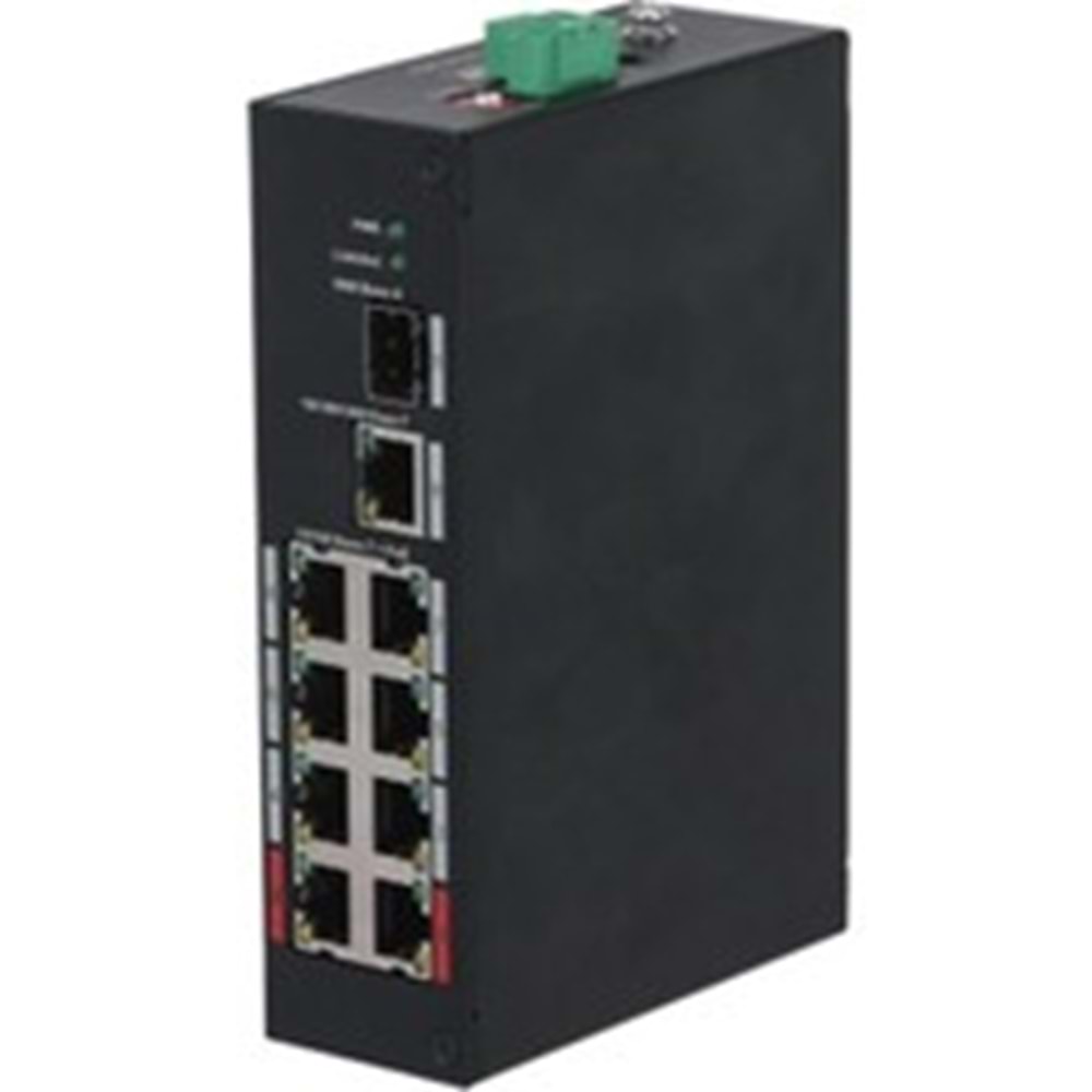 DAHUA PFS3211-8GT-120 8Port 10/100/1000 8xPoE 1xGE 2xSFP 120W Yönetilemez Poe Switch