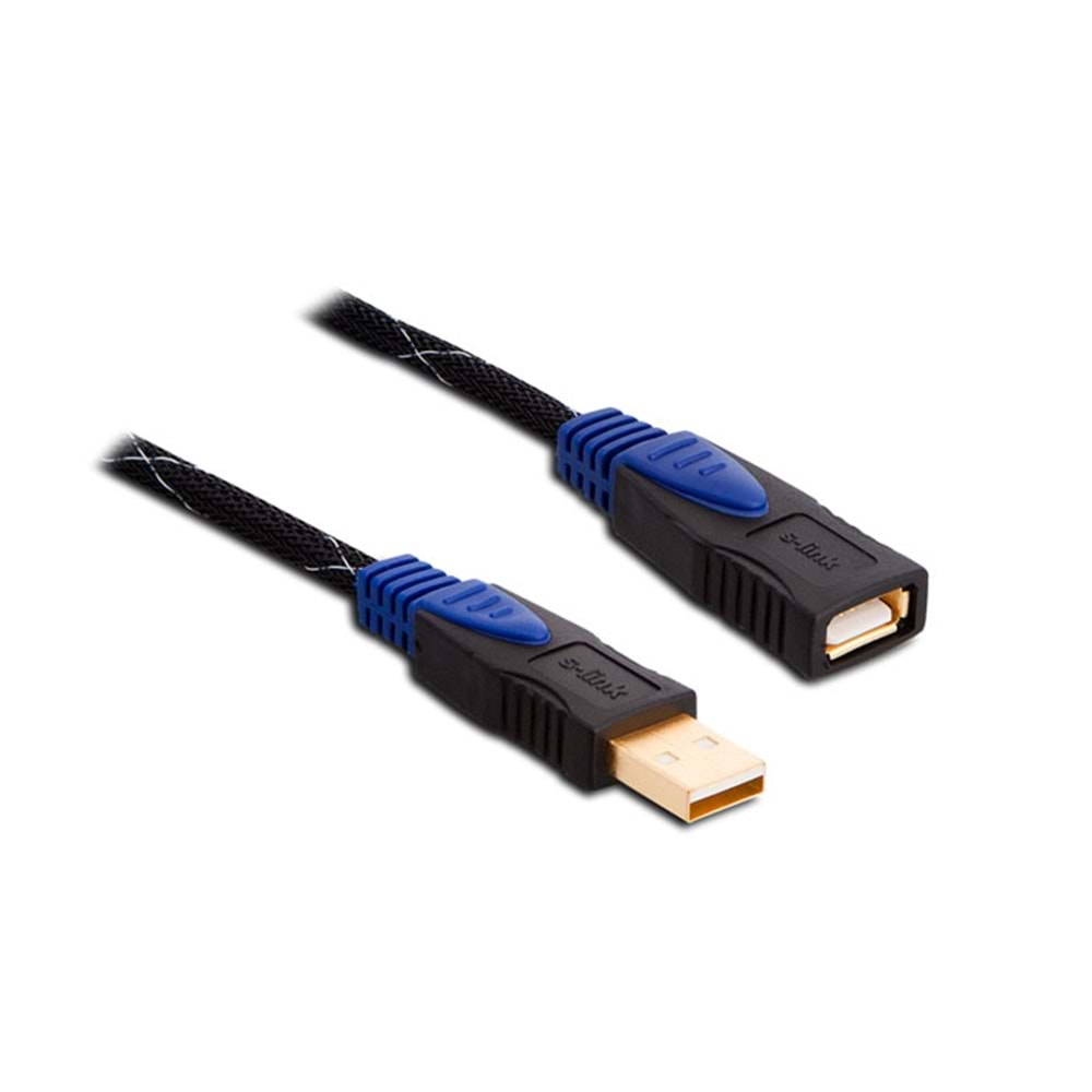S-link SLX-977 Usb2,0 5m Gold Kılıflı Uzatma Kablosu