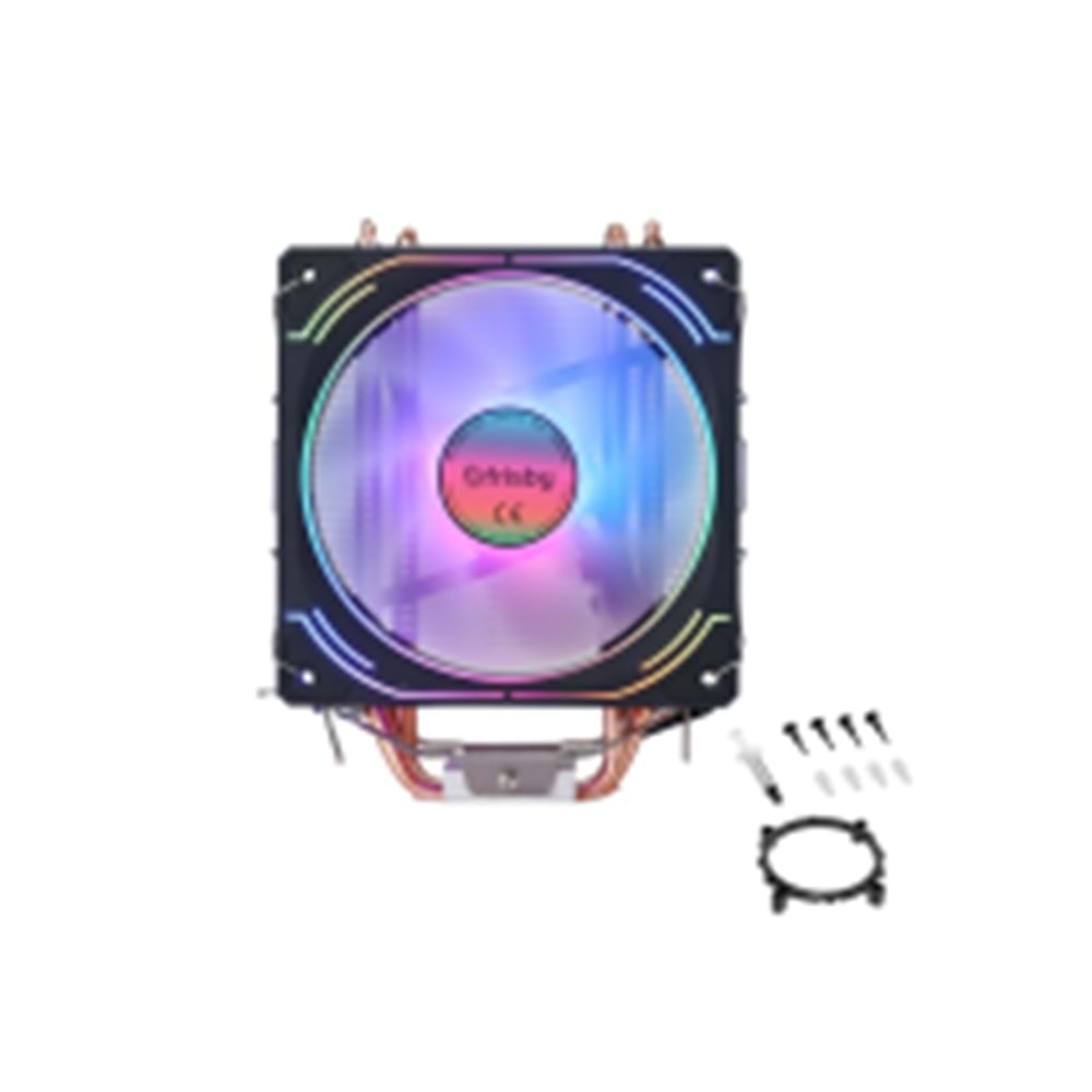 Frisby FCL-F1332C 9cm ARGB Fan 1700/1200/115x/AM4/AM5 İşlemci Soğutucu
