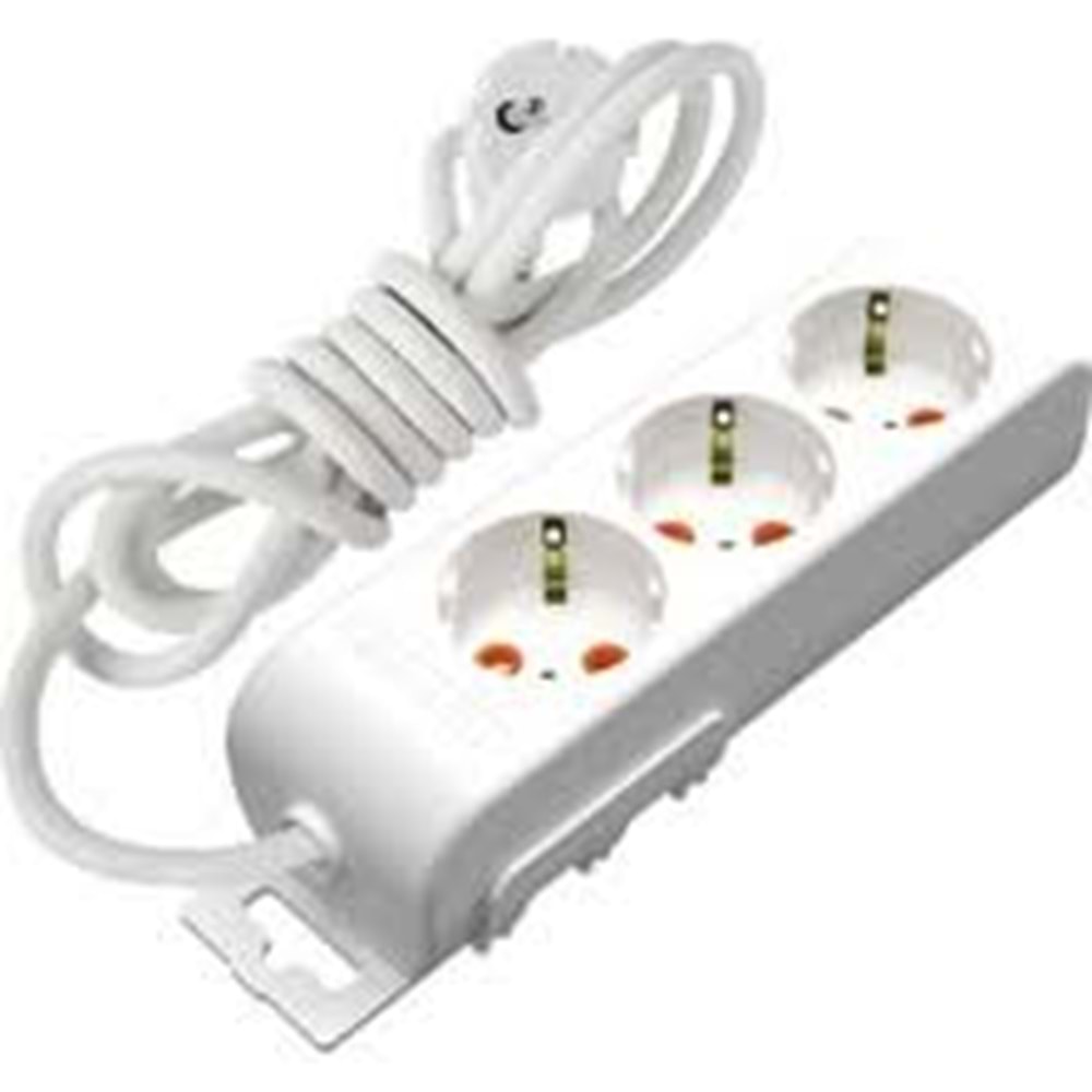 Mutlusan Rı-Tech 4lü 5mt AnahtarTopraklı Grup Priz (001 175 420002 05 00)