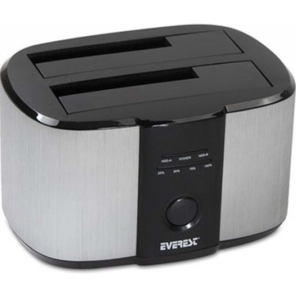 Everest HD3-540 2,5/3,5 İkili USB3,0 SATA III 6Gbps 4TB/6TB/8TB Docking Harddisk Kutusu