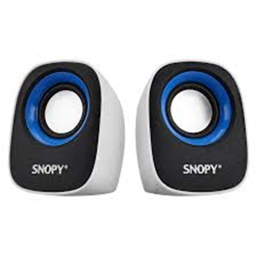 Snopy SN-120 2,0 1+1 Beyaz/Mavi USB Speaker