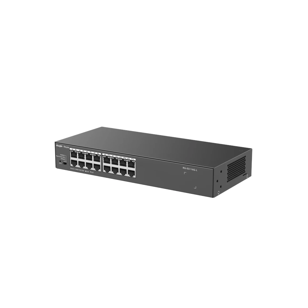 Ruijie Reyee RG-ES116G-L 16PORT 10/100/1000 Gigabit Çelik Kasa Switch