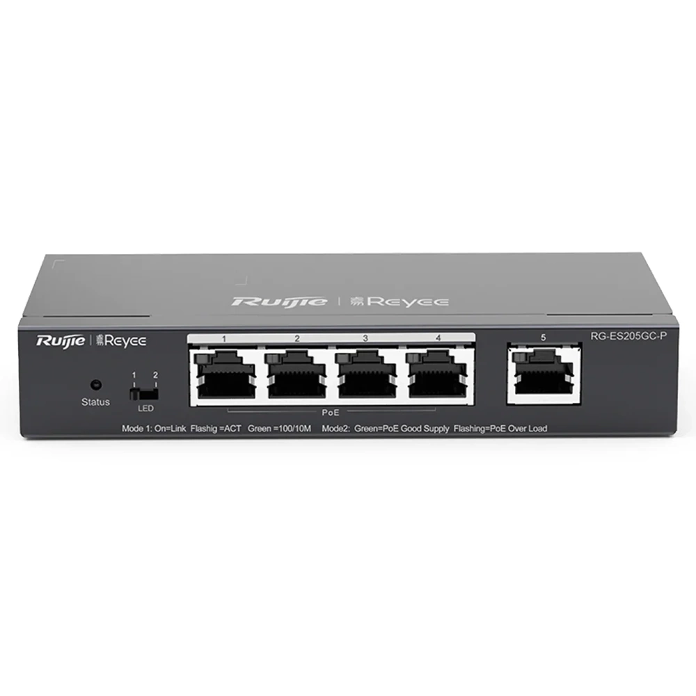 Ruijie Reyee RG-ES205GC 5PORT 10/100/1000 Gigabit Yönetilebilir Switch