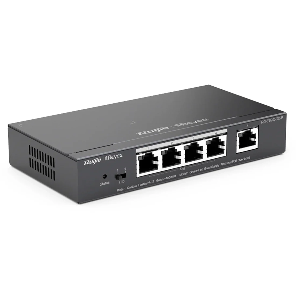 Ruijie Reyee RG-ES205GC 5PORT 10/100/1000 Gigabit Yönetilebilir Switch