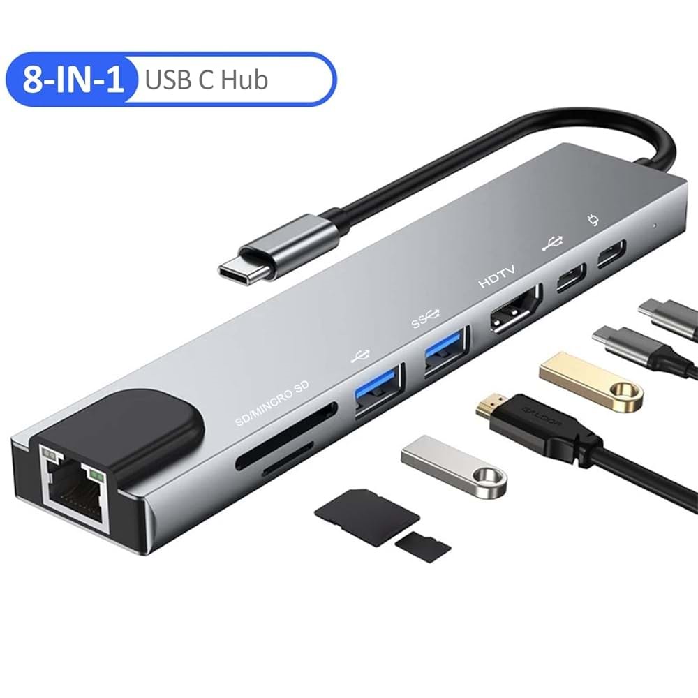 Molix MX-1208 Type-C Çoklayıcı 8in1 Multifonksiyon Çevirici