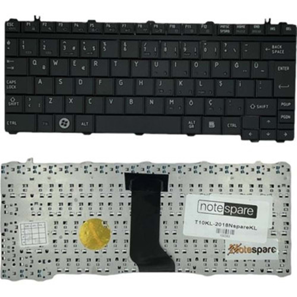 Retro NBKL573BTR Toshiba Satellite U500 Uyumlu Siyah Notebook Klavyesi