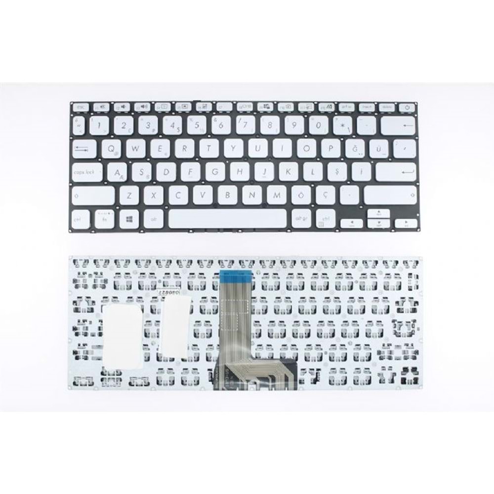 Retro NBKL0605S Asus X409F Uyumlu Gümüş Notebook Klavyesi