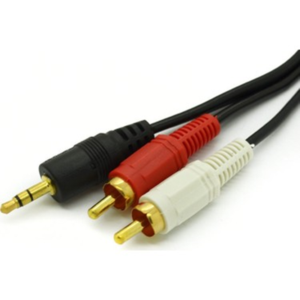 Alfais 4654 3.5 mm Stereo To 2 Rca Aux Tos Ses Kulaklık Kablosu
