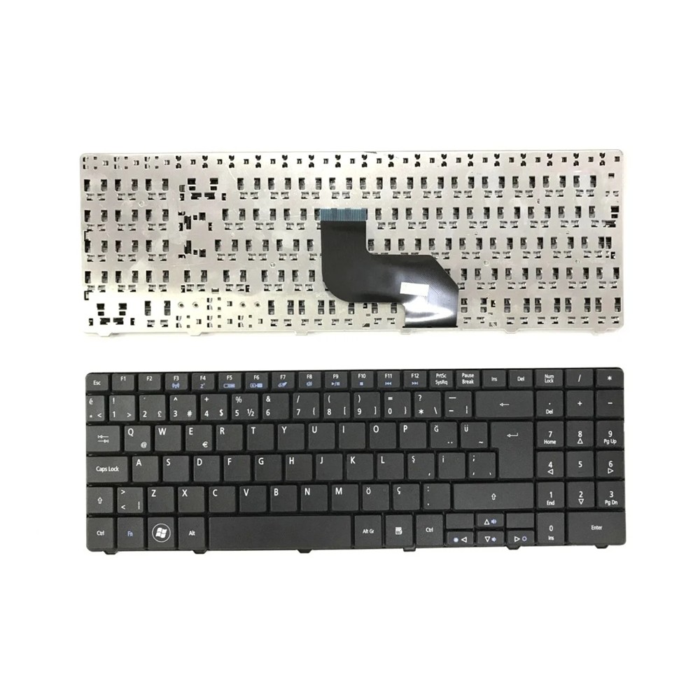 Retro NBKL485 Acer Aspire 5732 5732Z 5732ZG 5332 5334 Uyumlu Siyah Notebook Klavyesi