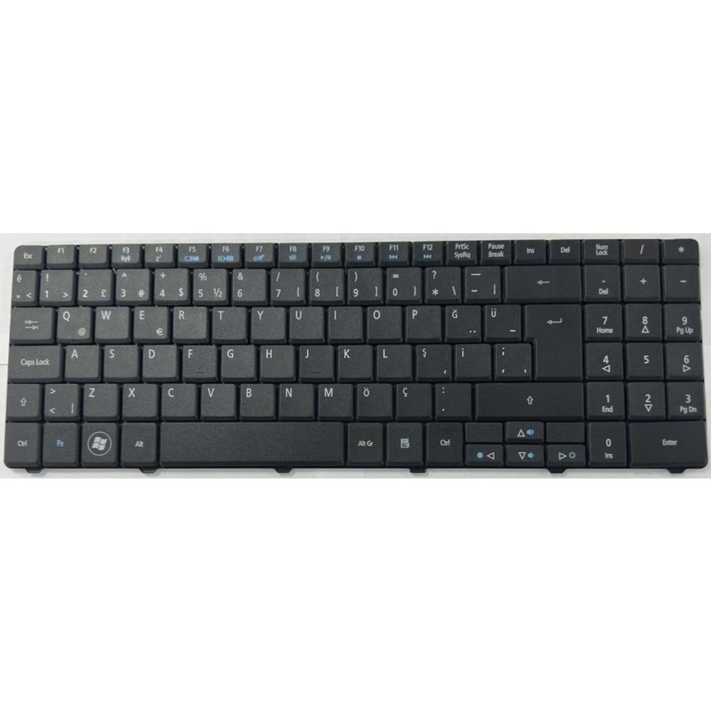Retro NBKL485 Acer Aspire 5732 5732Z 5732ZG 5332 5334 Uyumlu Siyah Notebook Klavyesi