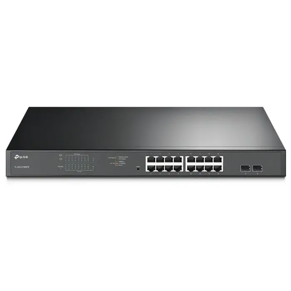TP-Link TL-SG1218MPE 16PORT 10/100/1000 2xSFP Çelik Kasa Rack Mount Poe Switch