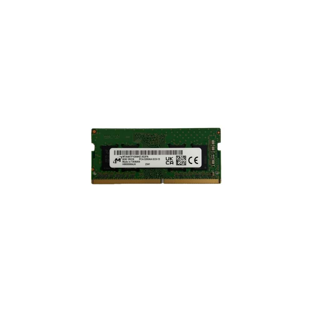 Micron 8GB DDR4 3200MHZ CL22 Notebook Bellek Ram (MTA4ATF1G64HZ-3G2FA)