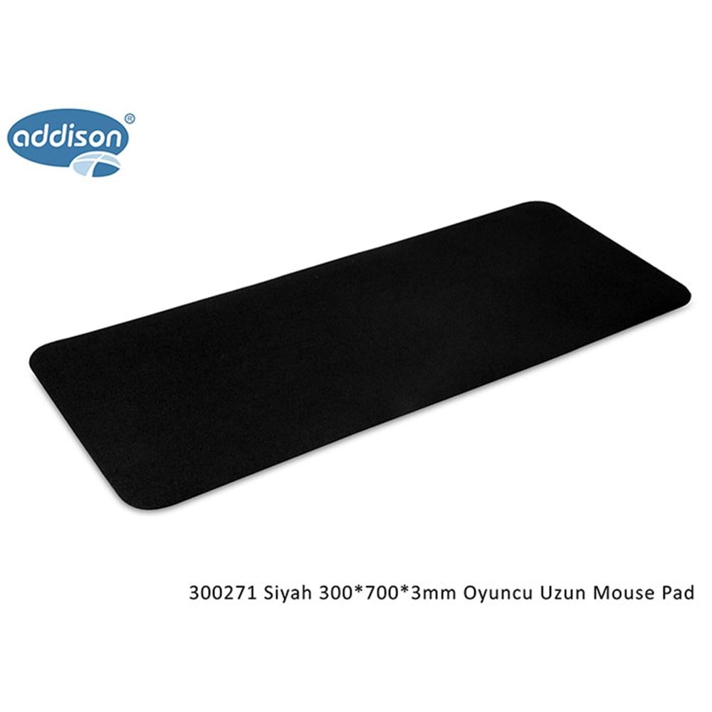 Addison 300271 300*700*3MM Siyah Oyuncu Gaming Mouse Pad