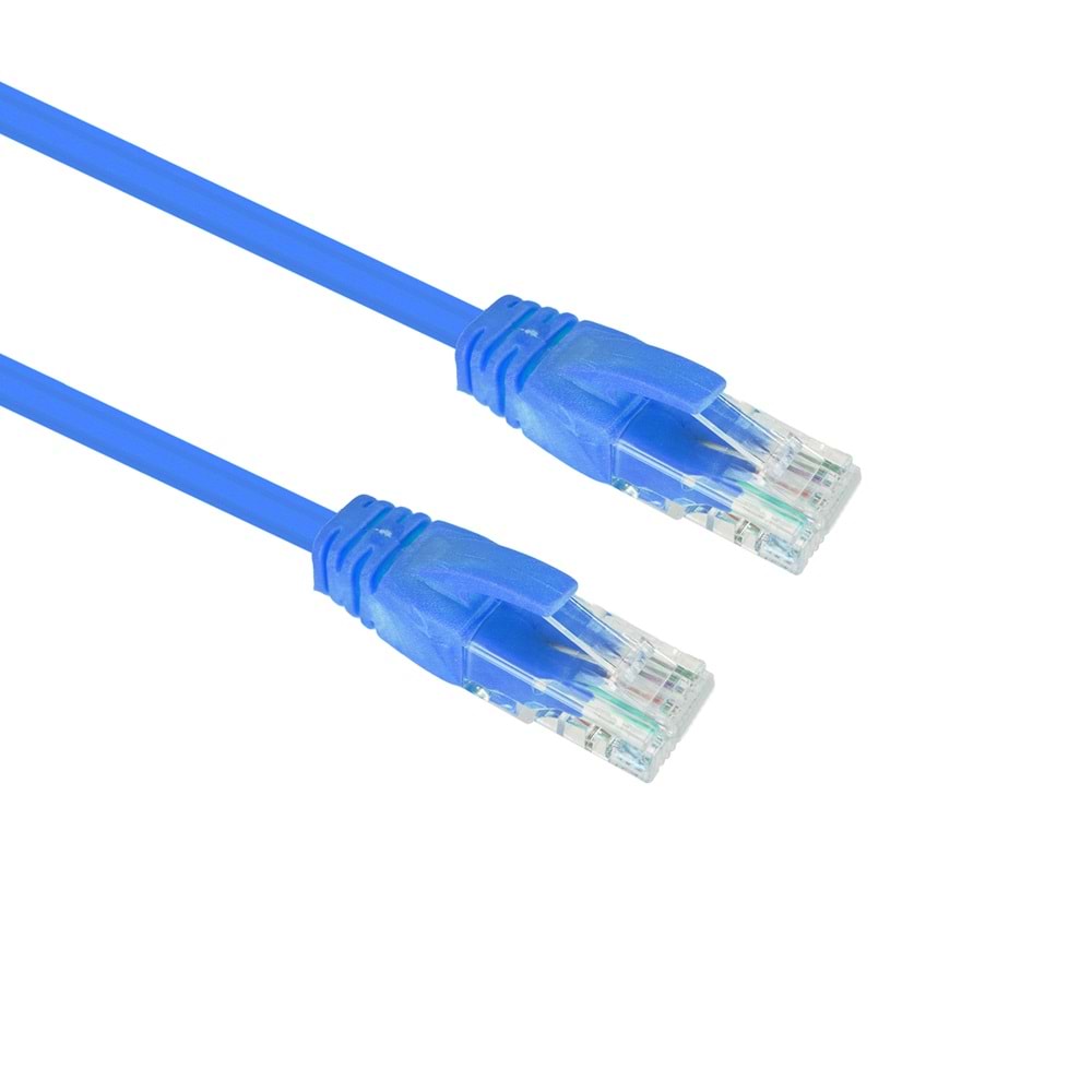 S-Link SL-CAT606BL 0.60M Mavi CAT6 İnternet Patch Kablo