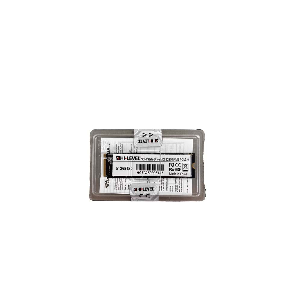 Hi-Level 512GB GEN3 PCIE3.0 3300/3100MB/s M.2 NVME SSD Disk (SSD2280/512G)